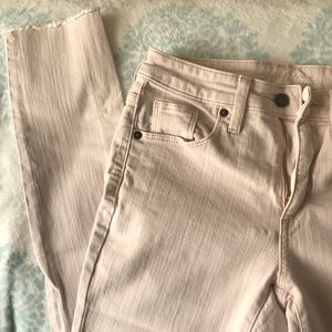 Universal Thread Raw Hem Pink Skinny Jeans